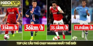 Top các cầu thủ chạy nhanh nhất thế giới - Ai là vua tốc độ?