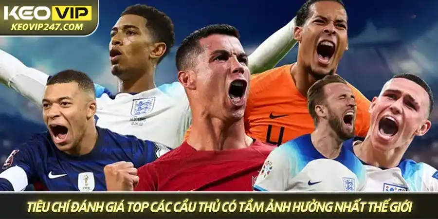 Top các cầu thủ có tầm ảnh hưởng nhất thế giới - Quyền lực ngoài sân cỏ 2 Tiêu chí đánh giá top các cầu thủ có tầm ảnh hưởng nhất thế giới